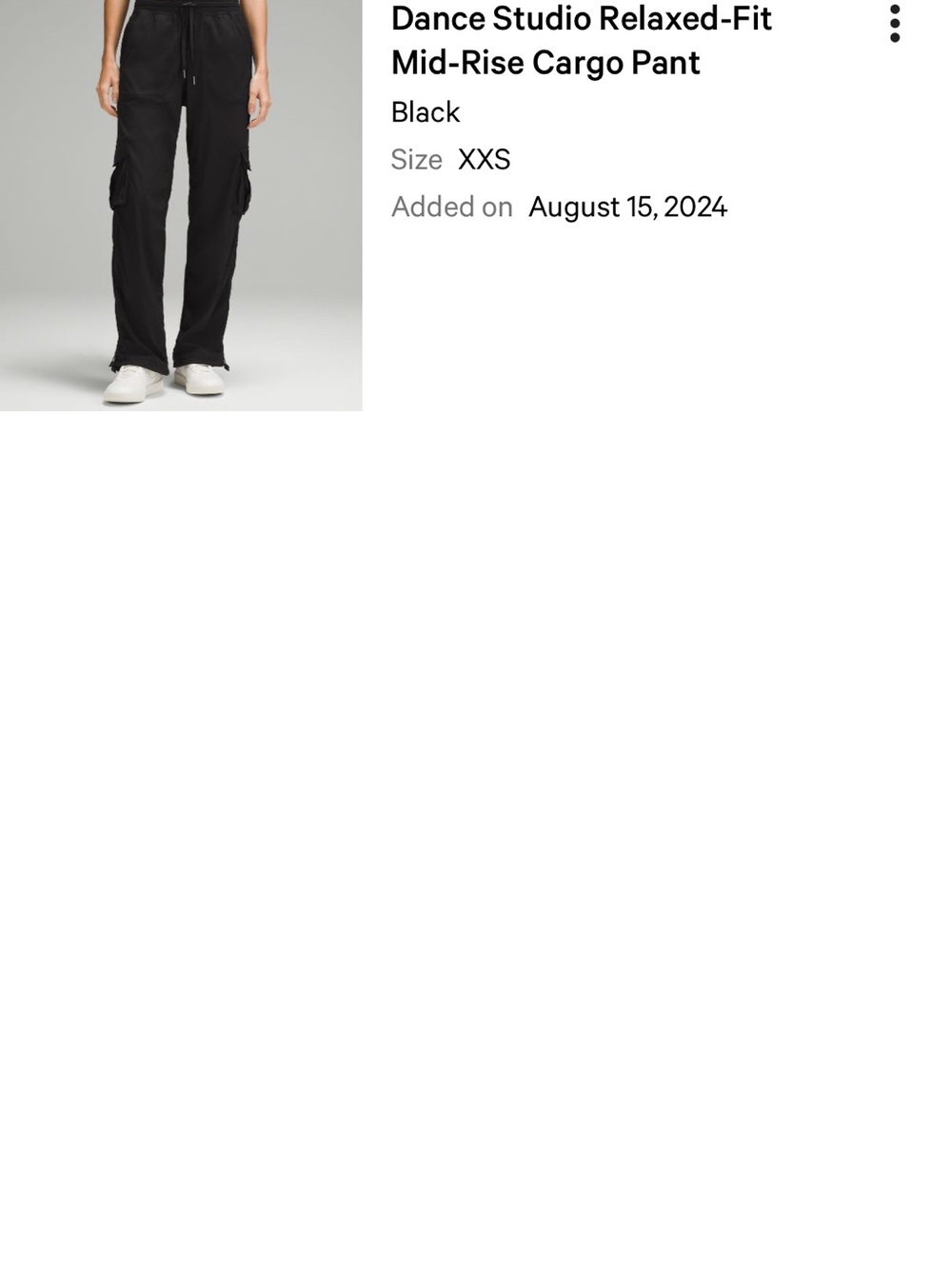 lululemon athletica Black Cargo Jogger Pants - Picture 4 of 4